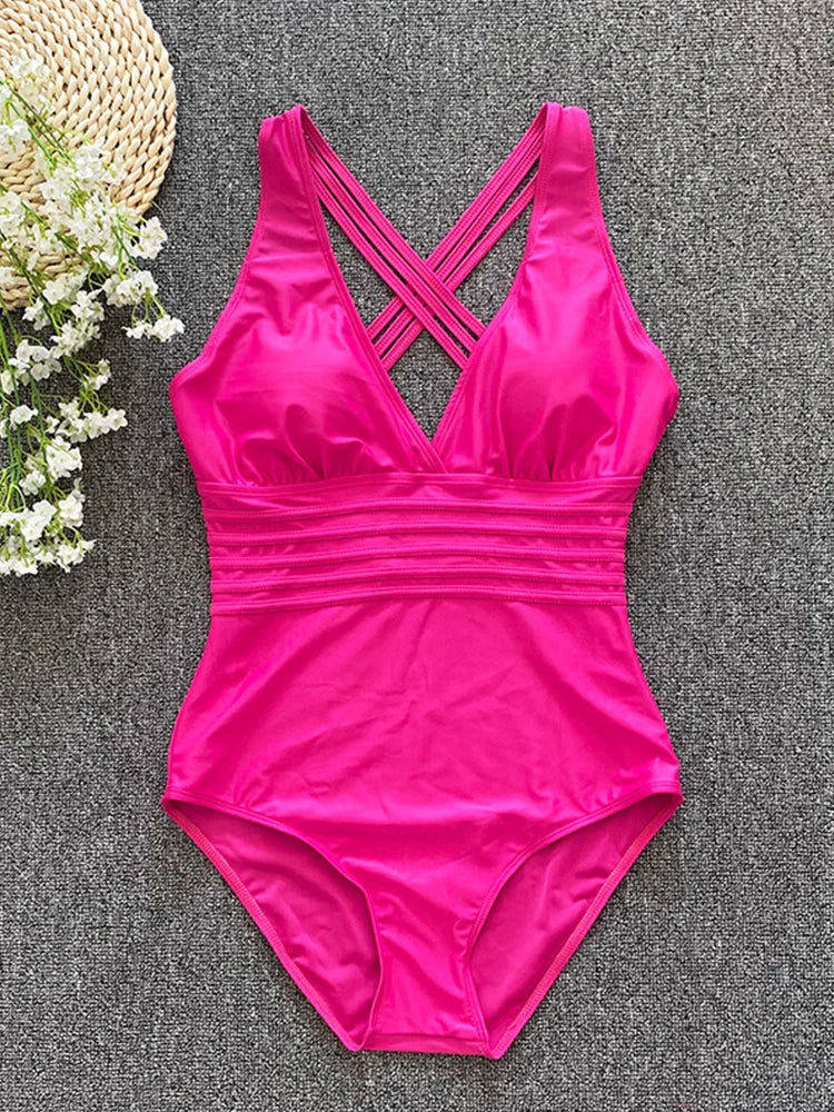 Monokini Dos Nu Bandage Croisé