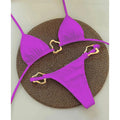 Bikini Lacets Couleur Unie