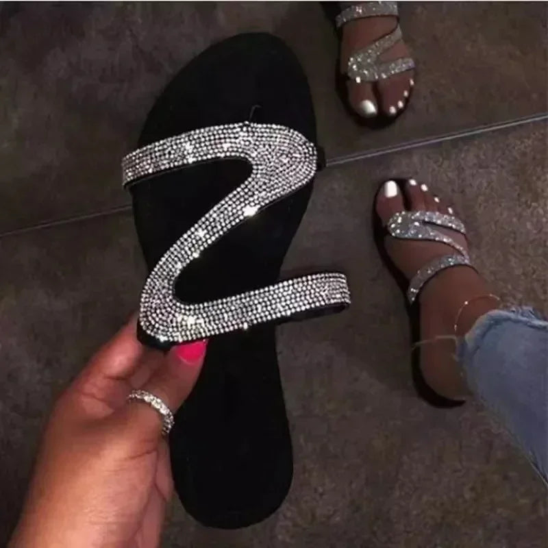 Sandales Strass Bohème
