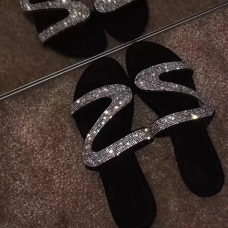 Sandales Strass Bohème